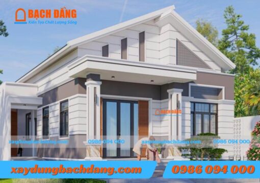 Mẫu nhà cấp 4 hiện đại mới nhất diện tích 8x15m Bình Dương của Anh Linh