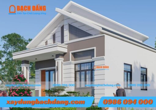 Mẫu nhà cấp 4 hiện đại mới nhất diện tích 8x15m Bình Dương của Anh Linh