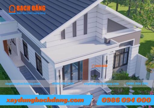 Mẫu nhà cấp 4 hiện đại mới nhất diện tích 8x15m Bình Dương của Anh Linh