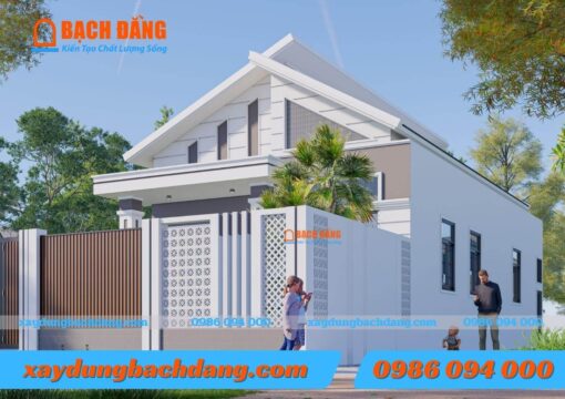 Mẫu nhà cấp 4 hiện đại mới nhất diện tích 8x15m Bình Dương của Anh Linh