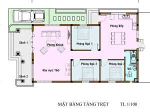 Bản vẽ mẫu thiết kế nhà cấp 4