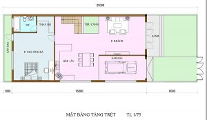 Bản vẽ villa 3 tầng